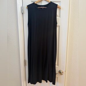 Eileen Fisher Black Sleeveless Shift Dress